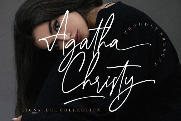 Agatha Christy: A Charming Script Font for Makers