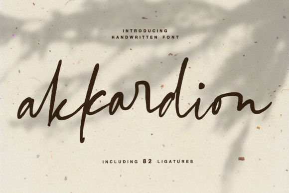 Akkardion: A Modern Handwritten Font for Editorial Design