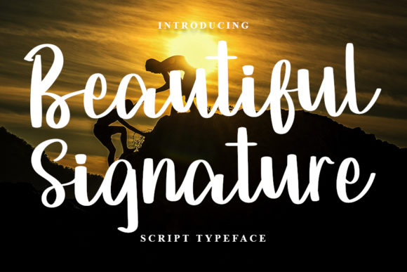 Beautiful Signature: A Font for Elegant Editorial Design