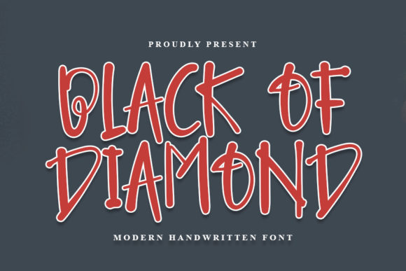 Black of Diamond: A Fun Handwritten Font for Creative Branding