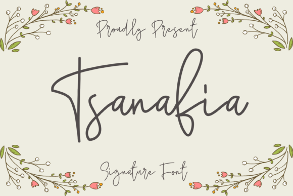 Discover Tsanafia: A Delicate Script Font for Makers