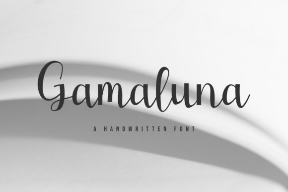 Enhance Your Brand with Gamaluna: A Handwritten Script Font