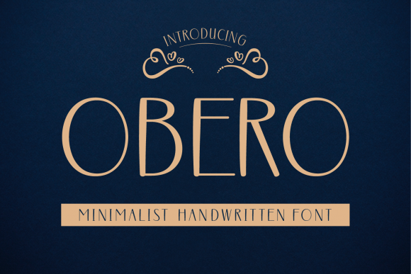 Enhancing Web Design with Obero: A Stylish Handwritten Font