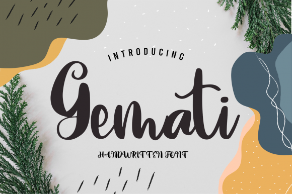 Gemati: A Handwritten Font for Editorial Connection