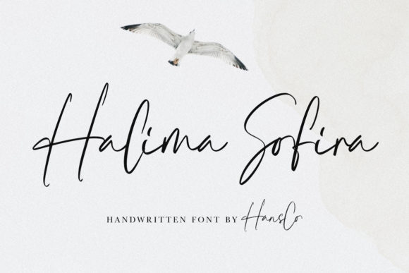 Halima Sofira: A Charming Handwritten Font for Crafters