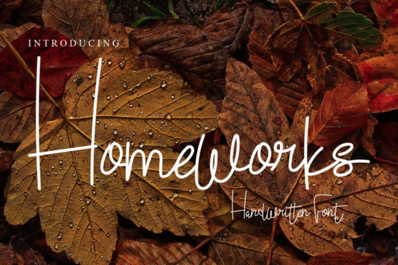 Homeworks: A Delicate Script Font for Elegant Branding