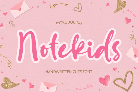 Notekids: A Handwritten Font for Engaging Editorial Designs