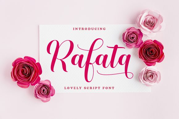 Rafata: A Craft-Friendly Script Font with Romantic Charm