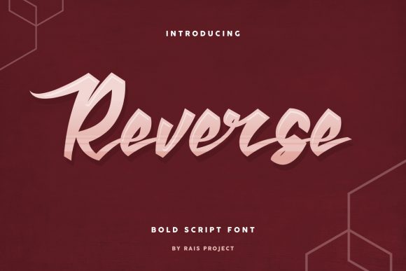 Reverse: A Bold and Stylish Handwritten Font for Crafters