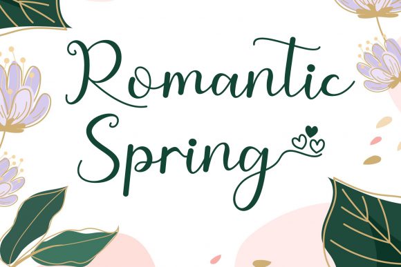 Romantic Spring Font: Adding a Luxurious Spark to Branding