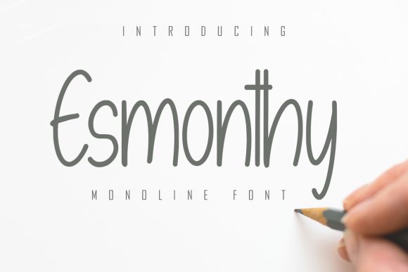 The Esmonthy Font: A Crafters Delicate Typographic Signature