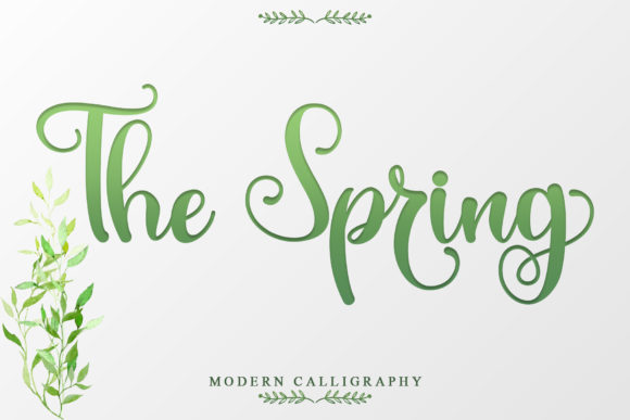 The Spring: A Romantic Handwritten Font for Crafters