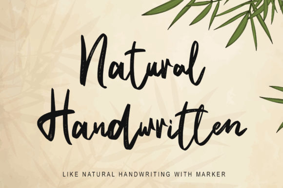 Transform Your Brand with Natural Handwritten Font