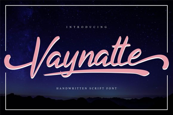 Vaynatte: A Handwritten Font for Creative Web Design