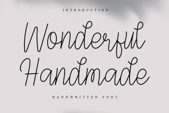 Wonderful Handmade: A Versatile Script Font for Creative Makers